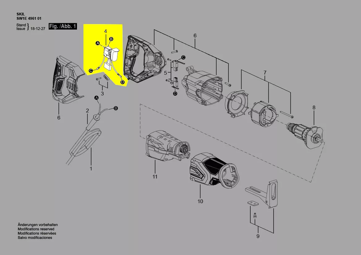 Interrupteur-variateur réf. 2826503001 SKIL